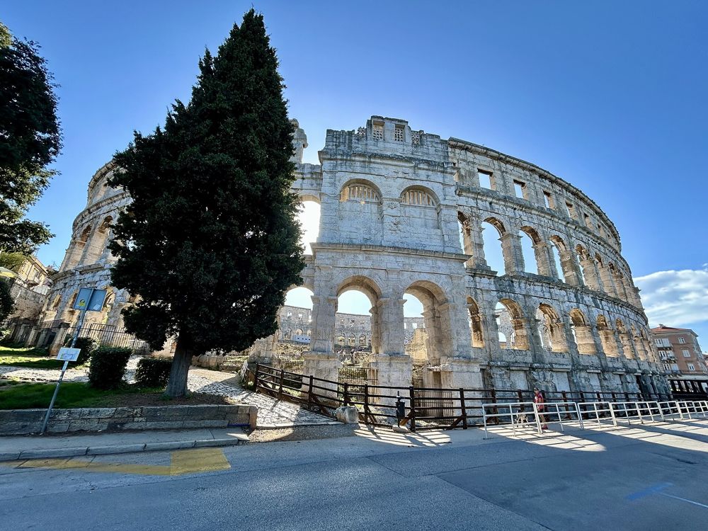 The Roman amphitheatre in Pula